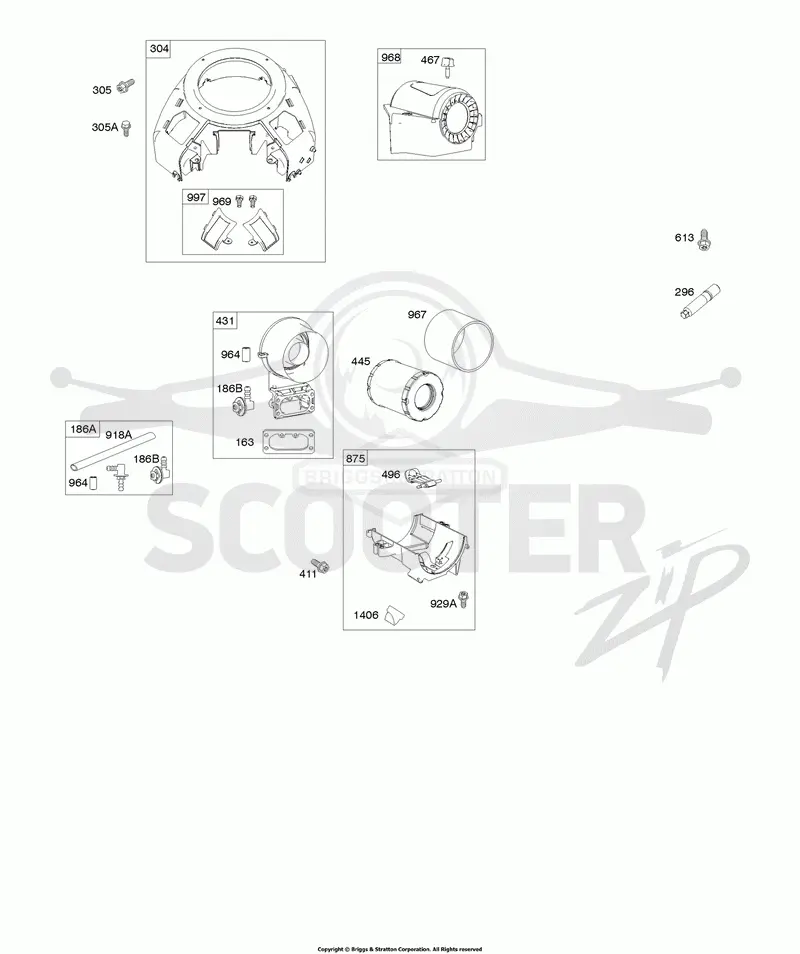 Blower Housing, Air Cleaner