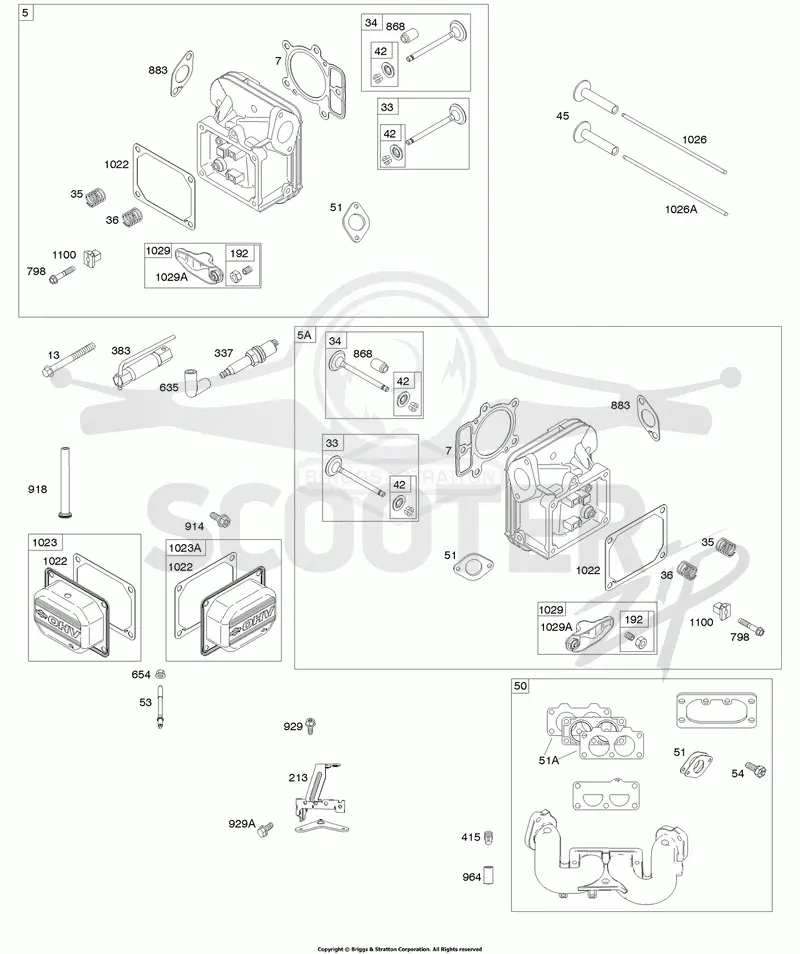 Cylinder Head, Rocker Arm Cover, Intake Manifold