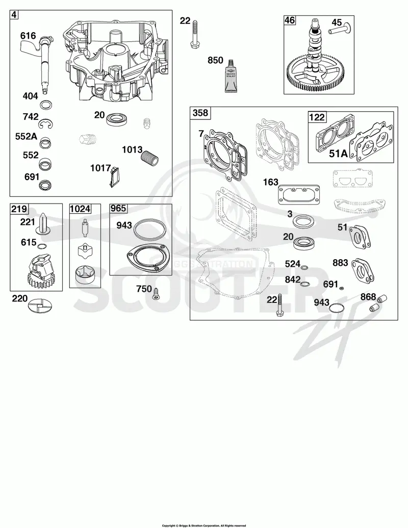 Crankcase Cover/Sump Group