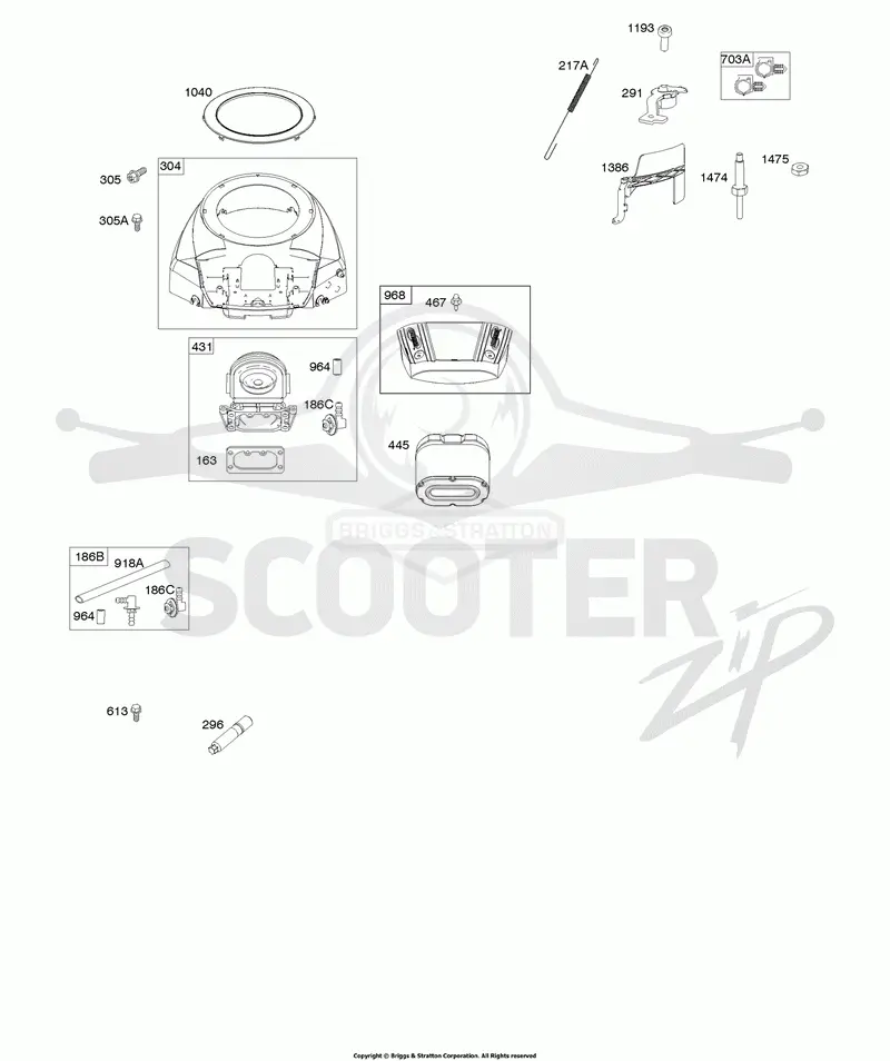 Blower Housing, Air Cleaner