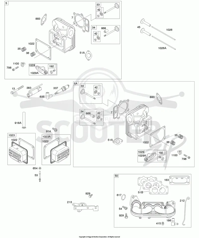 Cylinder Head, Rocker Arm Cover, Intake Manifold