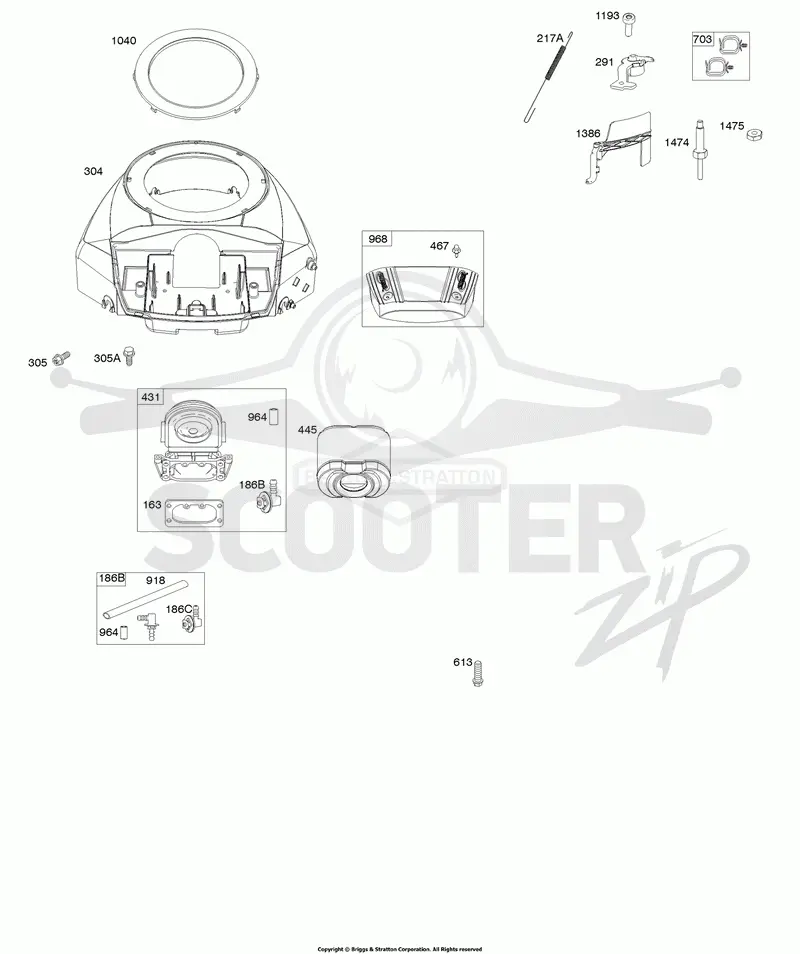 Blower Housing, Air Cleaner