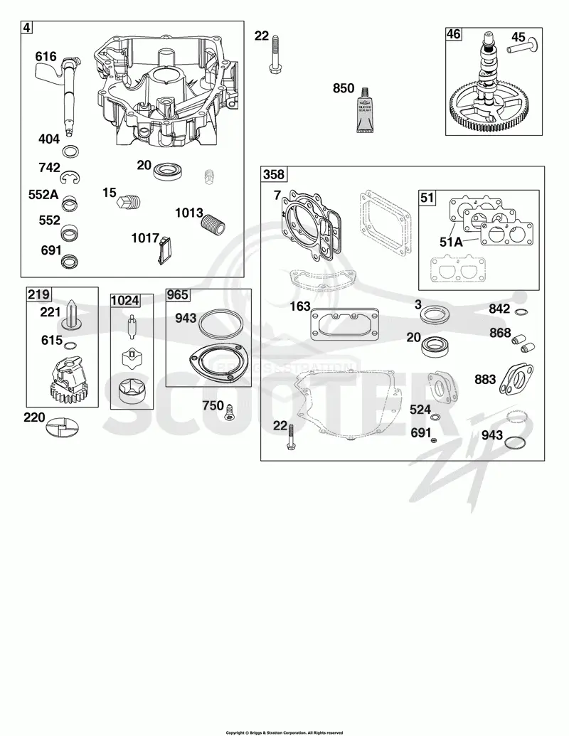 Crankcase Cover/Sump Group