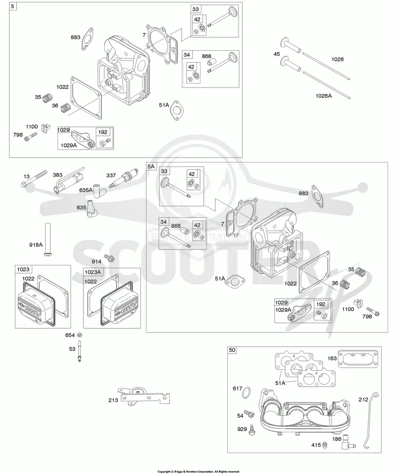Cylinder Head, Rocker Arm Cover, Intake Manifold