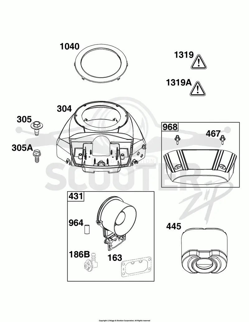 Blower Housing and Air Cleaner Group