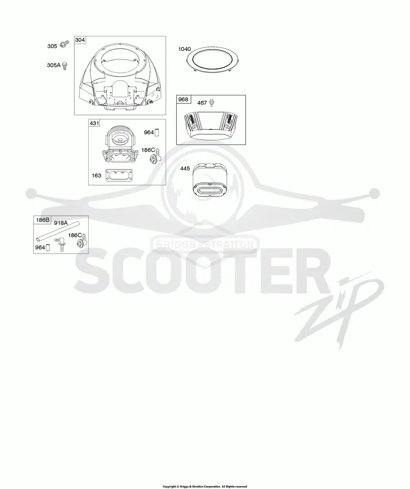 Blower Housing, Air Cleaner