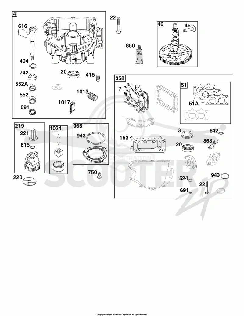 Crankcase Cover/Sump Group