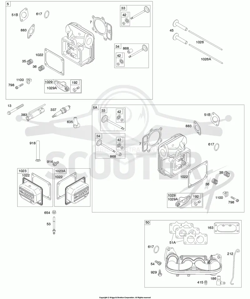 Cylinder Head, Rocker Arm Cover, Intake Manifold