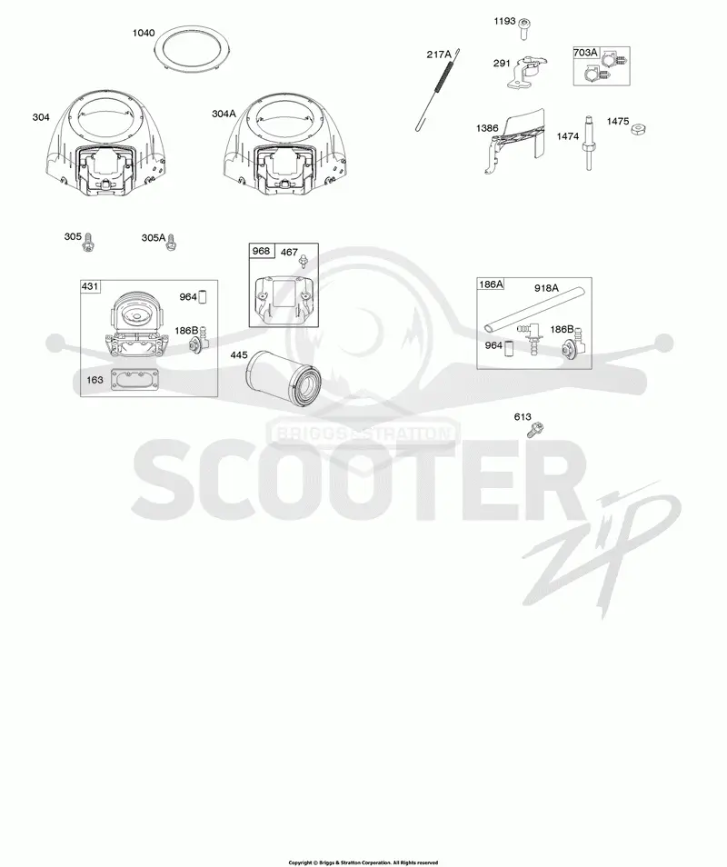 Blower Housing, Air Cleaner