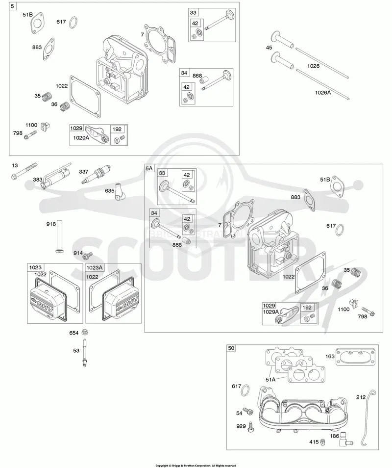 Cylinder Head, Rocker Arm Cover, Intake Manifold