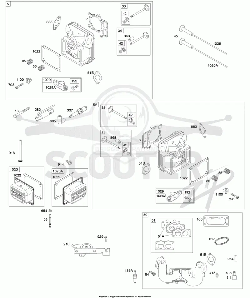 Cylinder Head, Rocker Arm Cover, Intake Manifold