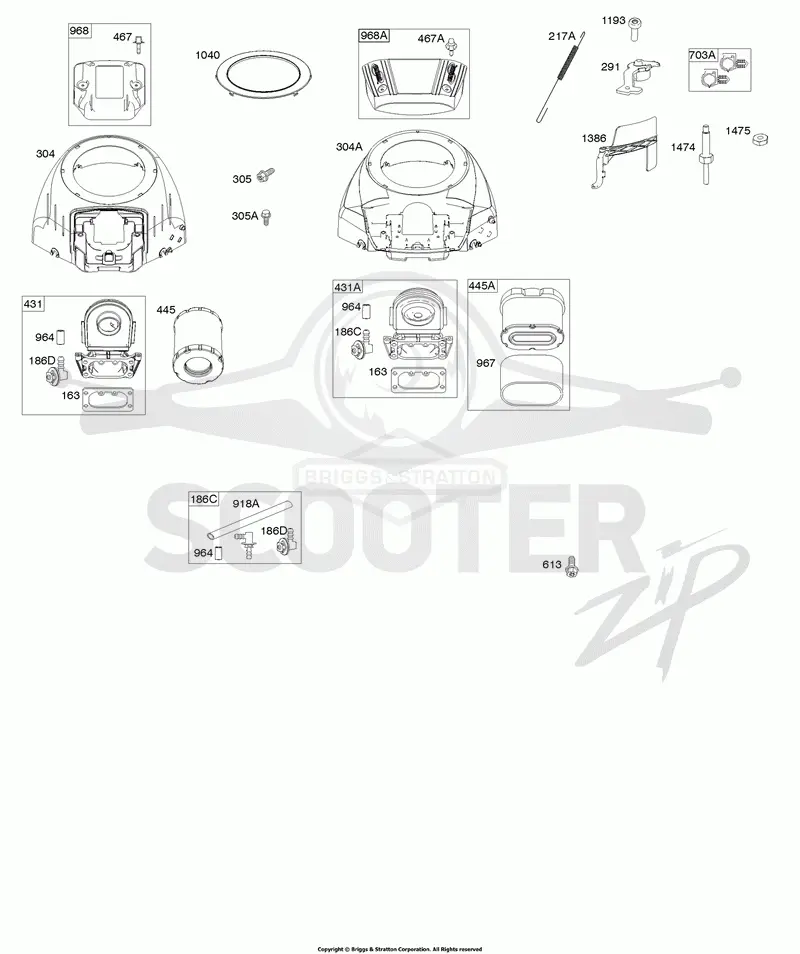 Blower Housing, Air Cleaner