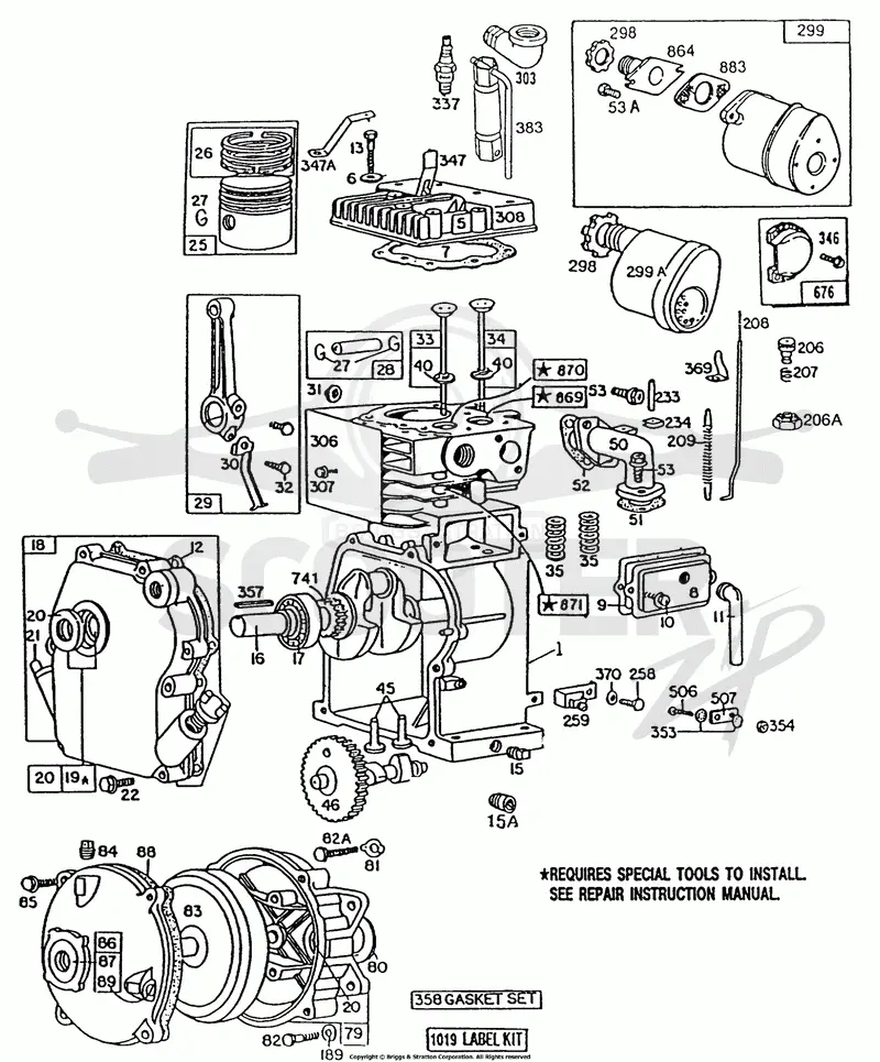 Cylinder,Crankcase,Mufflers
