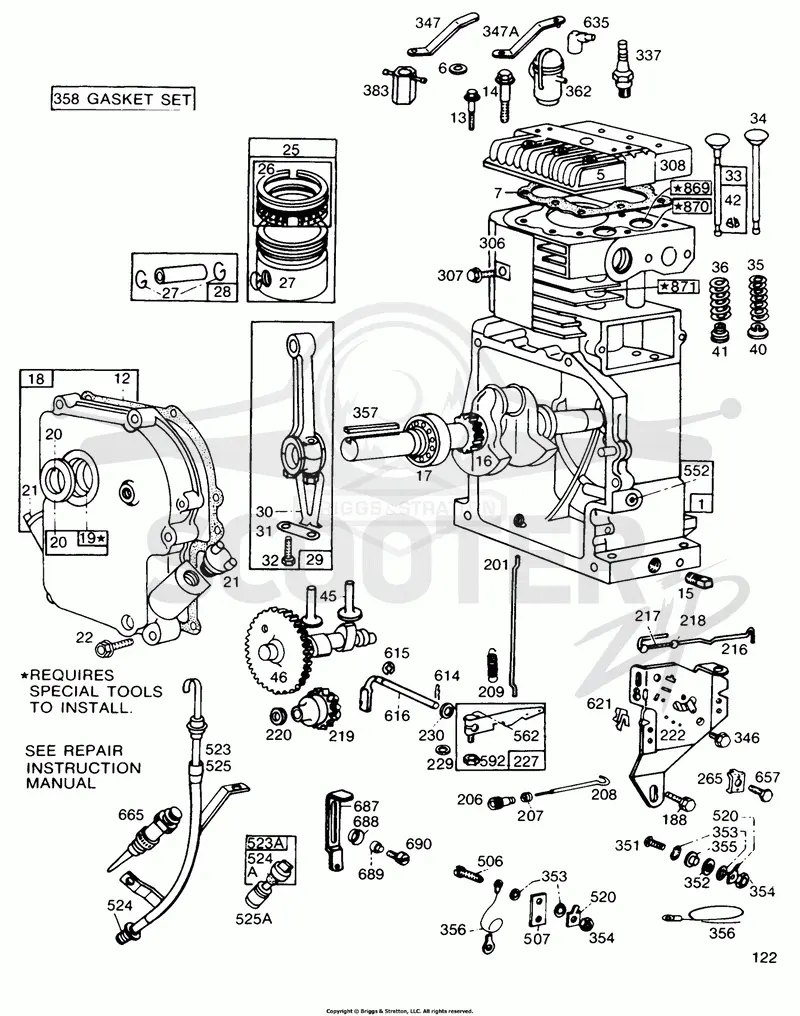 Cyl,CrankCase,Piston,Controls