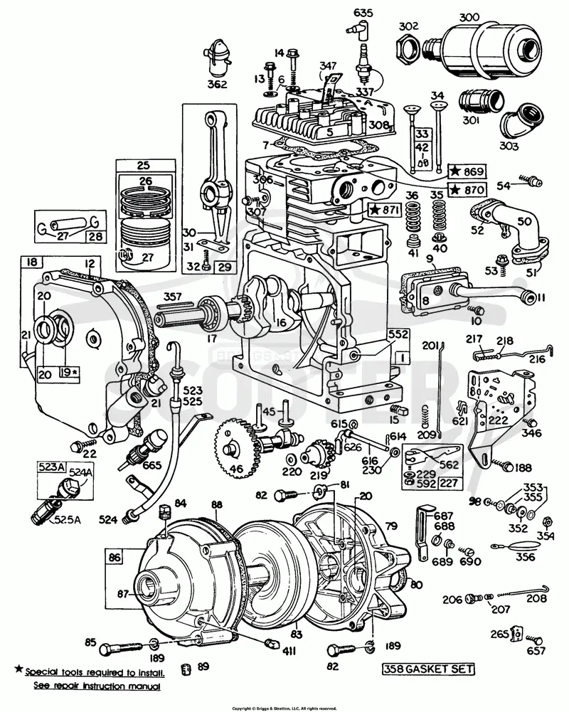Cyl,CrankCase,Piston,GearCase