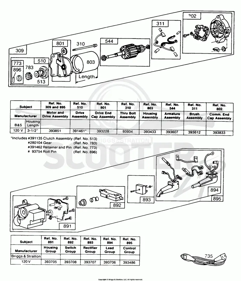 Electric Starter and Starter