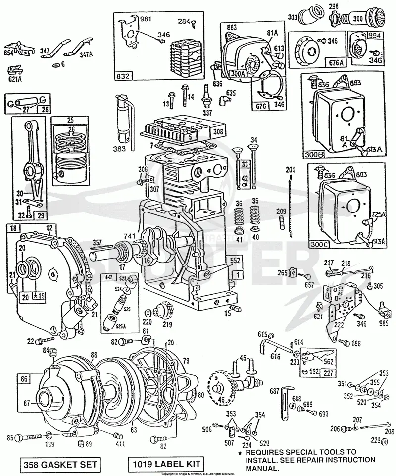 Cylinder,GearCase,Mufflers