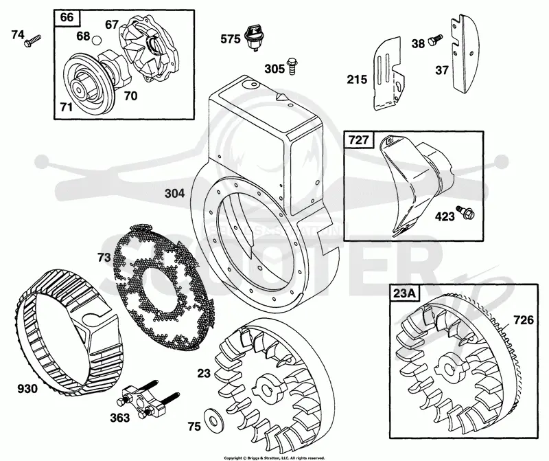 Blower Hsg, Flywheel