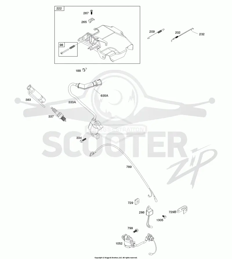 Controls, Electrical System, Governor Spring, Ignition, Spark Plug