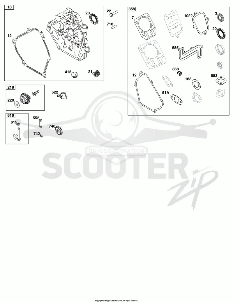 Crankcase Cover/Sump and Lubrication Group