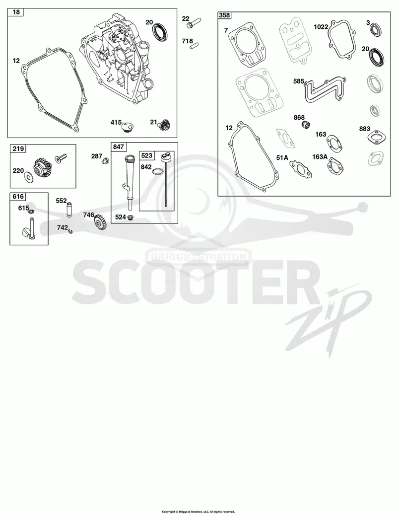 Crankcase Cover/Sump and Lubrication Group