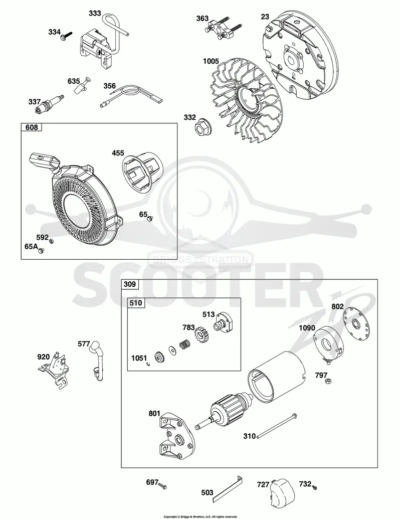 Flywheel, Ignition, and Starter Group