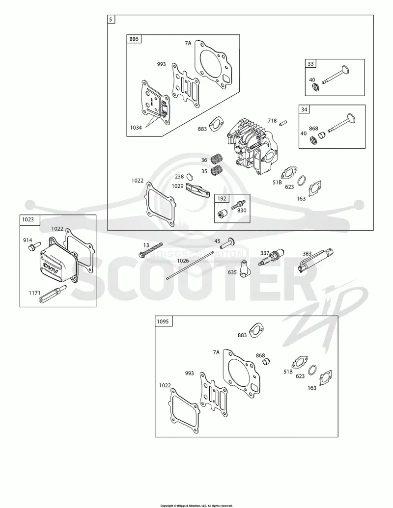 Cylinder Head, Gasket Set-Valve, Valves