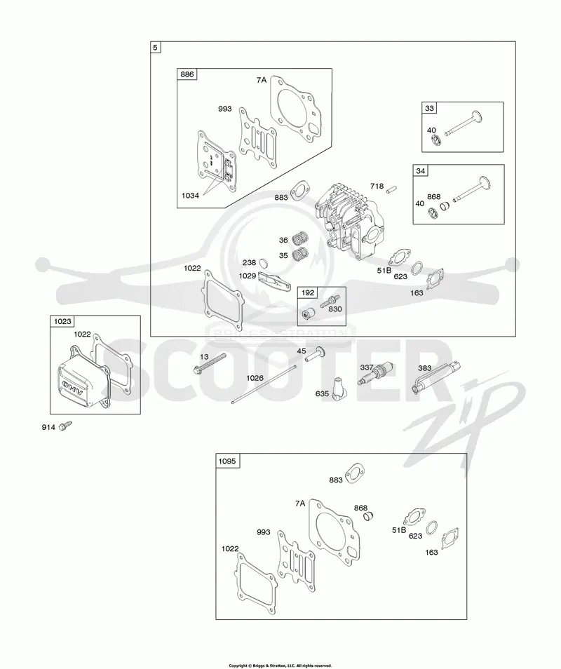 Cylinder Head, Gasket Set-Valve, Valves