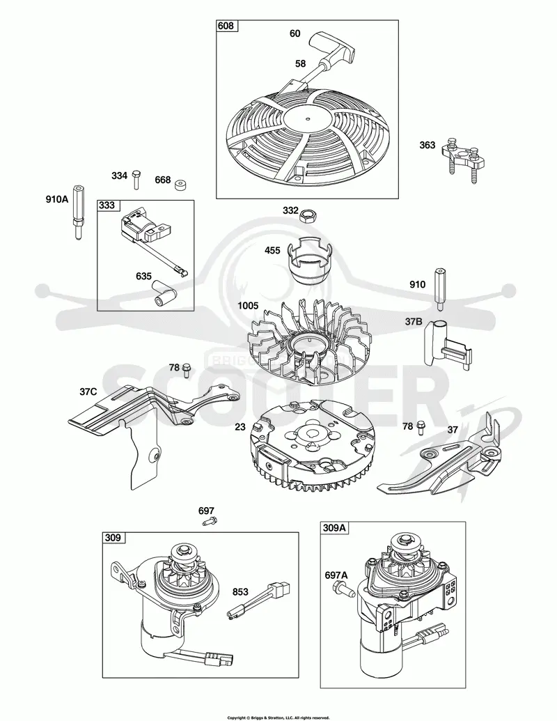 Flywheel, Ignition, and Starter Group