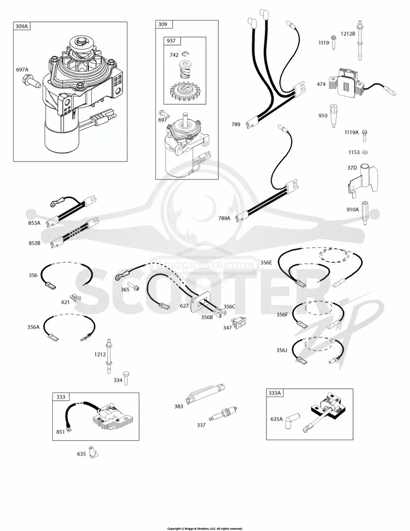 Alternator, Electric Starter, Ignition