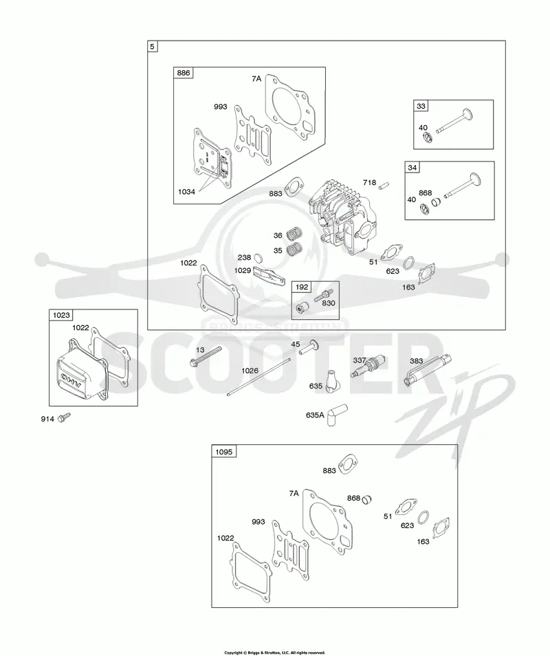Cylinder Head, Gasket Set-Valve, Valves