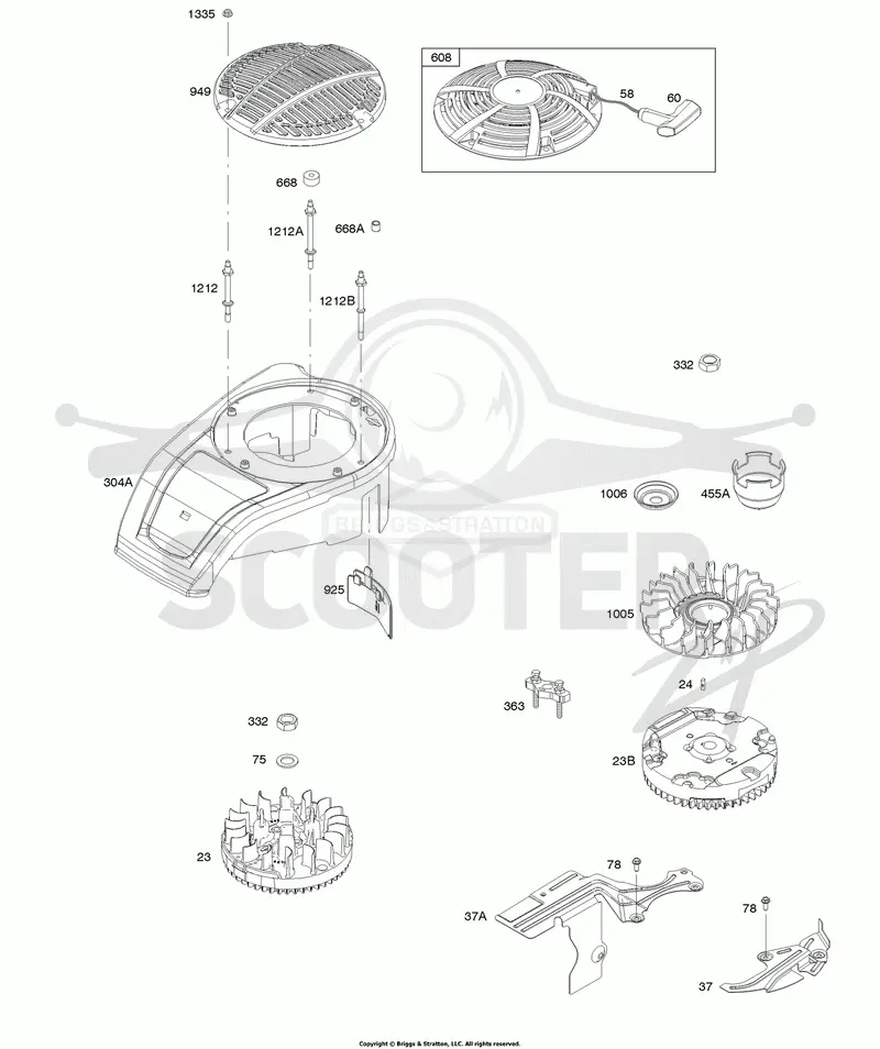 Blower Housing, Cover/Guards, Flywheel