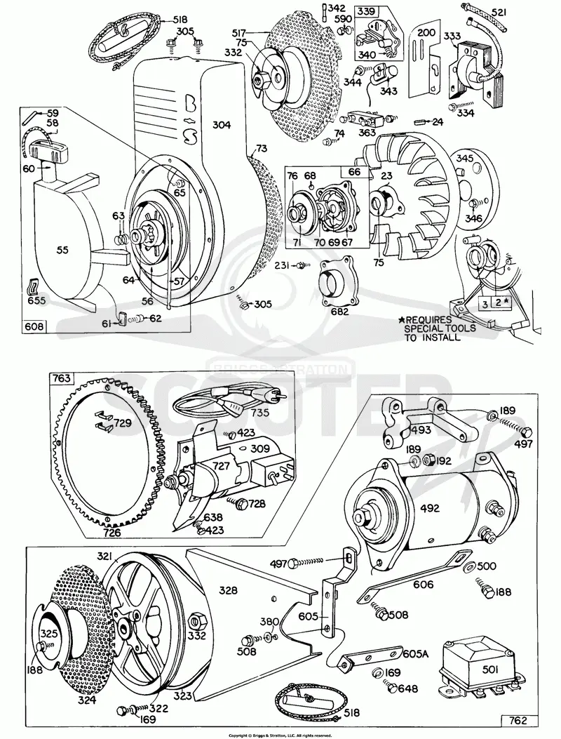 BlowerHsg,Rewind,Elec. Start