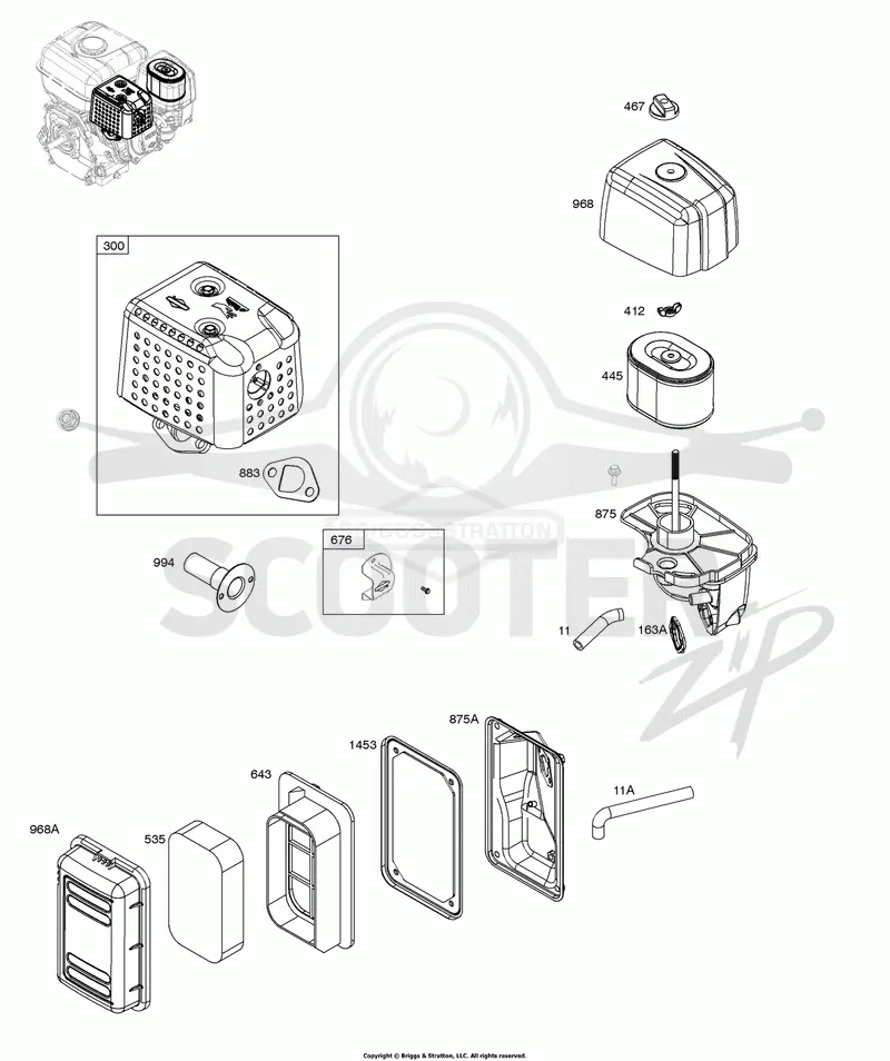 Air Cleaner, Exhaust System
