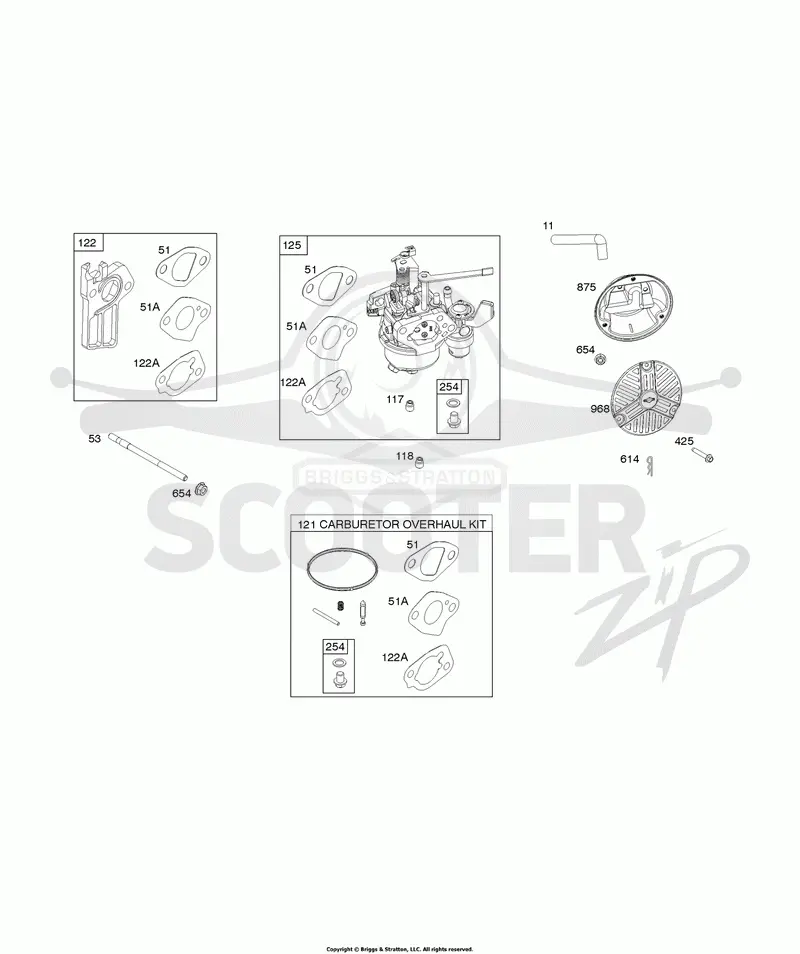 Carburetor, Air Cleaner, Carburetor Overhaul Kit