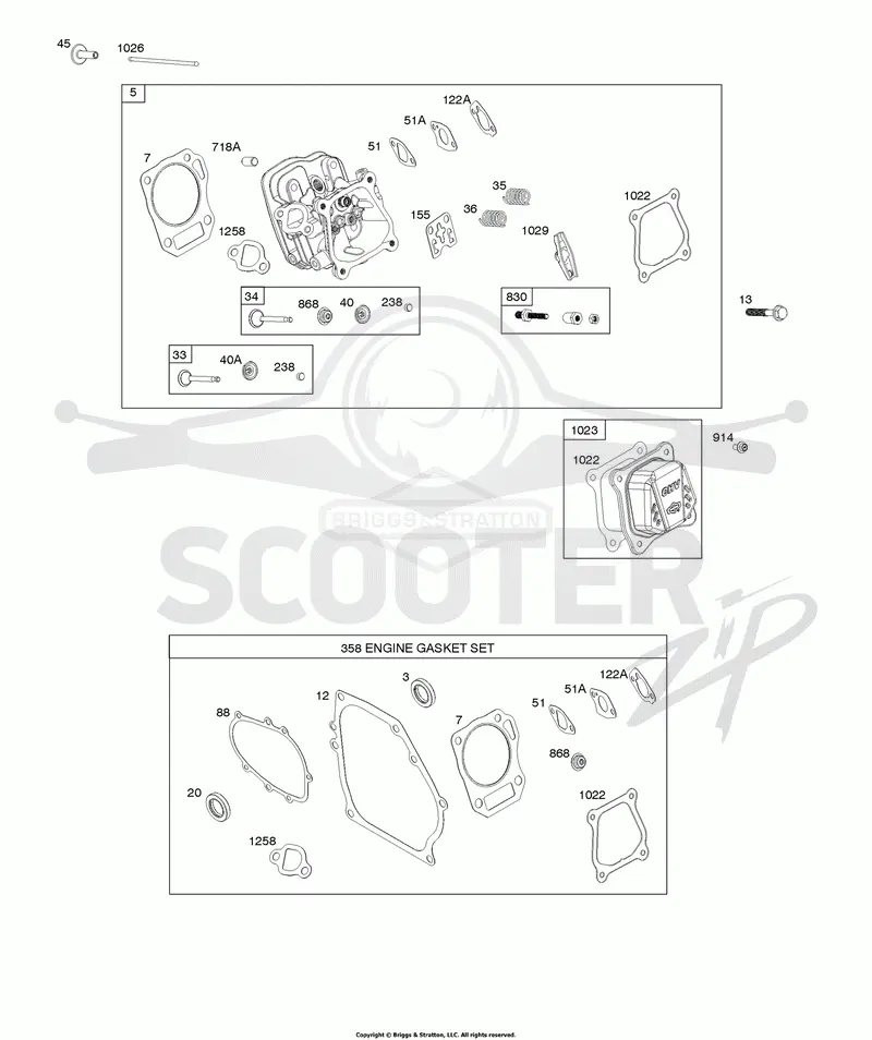 Cylinder Head, Engine Gasket Set