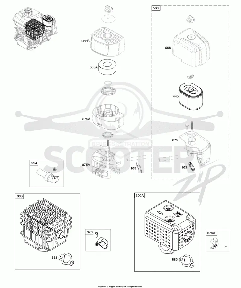 Air Cleaner, Exhaust System