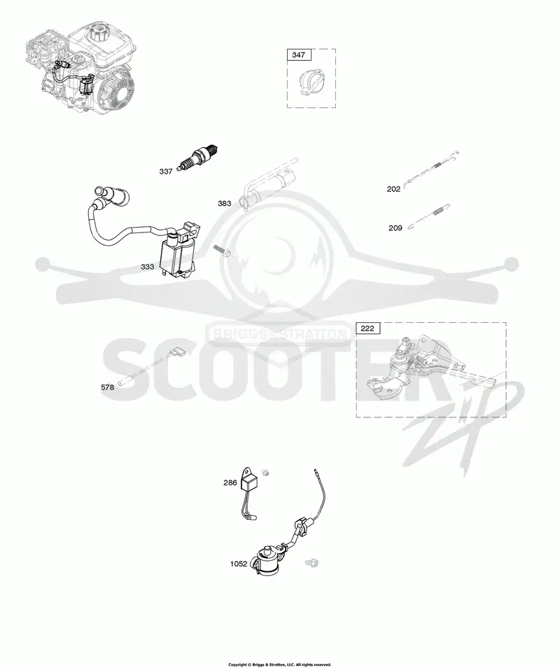 Armature, Controls, Electrical System, Governor Spring, Ignition, Spark Plug