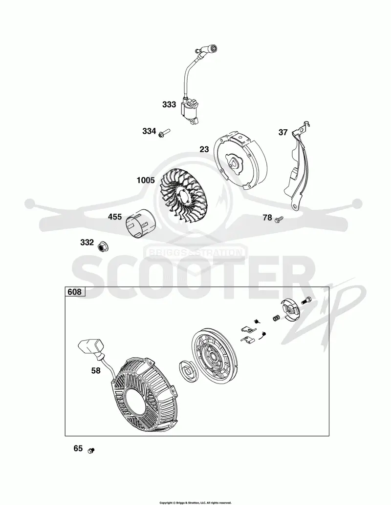 Flywheel, Ignition and Starter Group