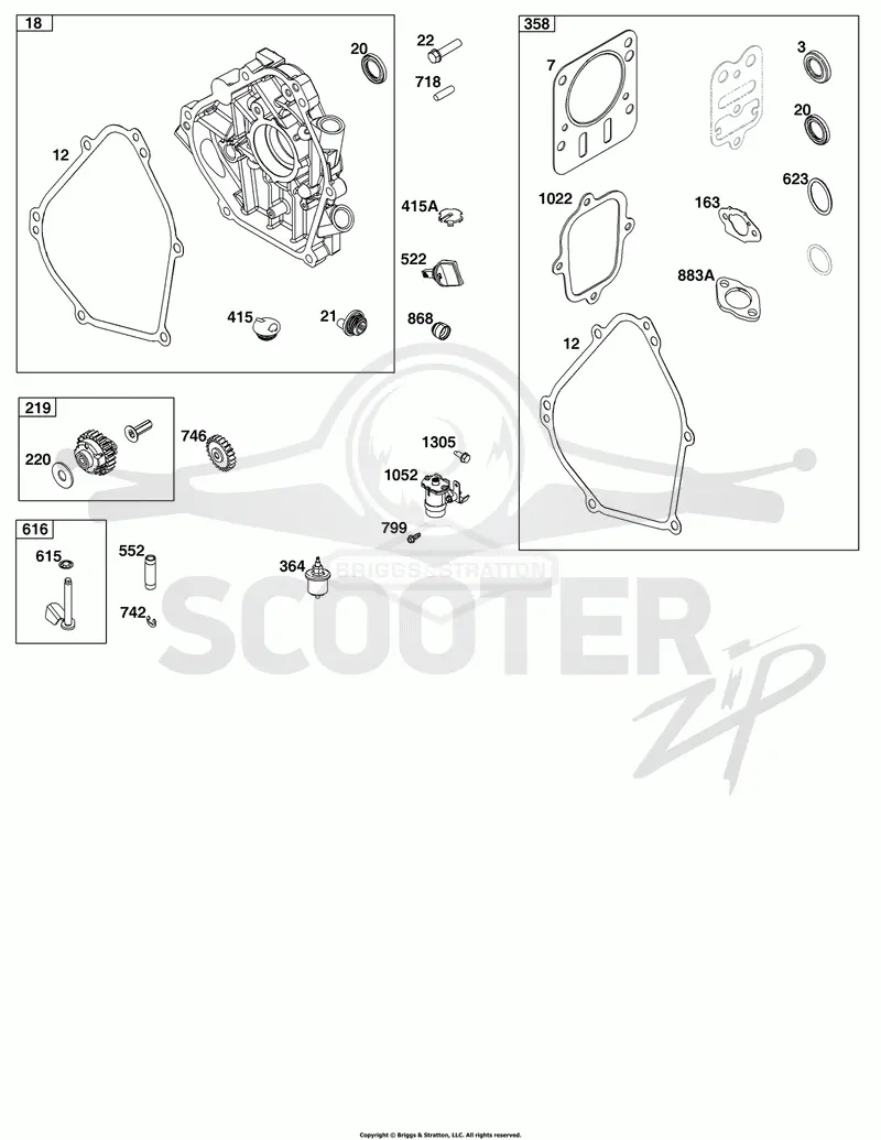 Crankcase Cover/Sump and Lubrication Group