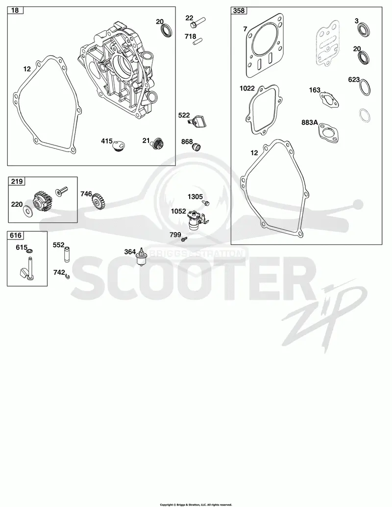 Crankcase Cover/Sump and Lubrication Group