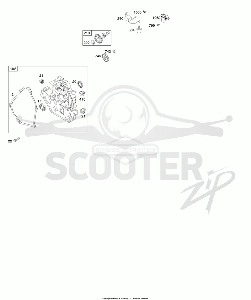 Crankcase Cover, Lubrication