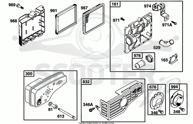 Air Cleaner Grp, Muffler Grp
