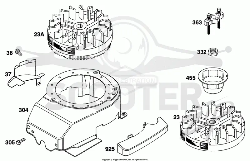 Blower Hsg, Flywheels
