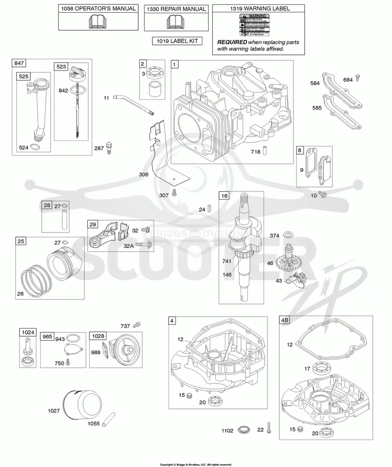 Camshaft, Crankshaft, Cylinder, Engine Sump, Lubrication, Piston Group
