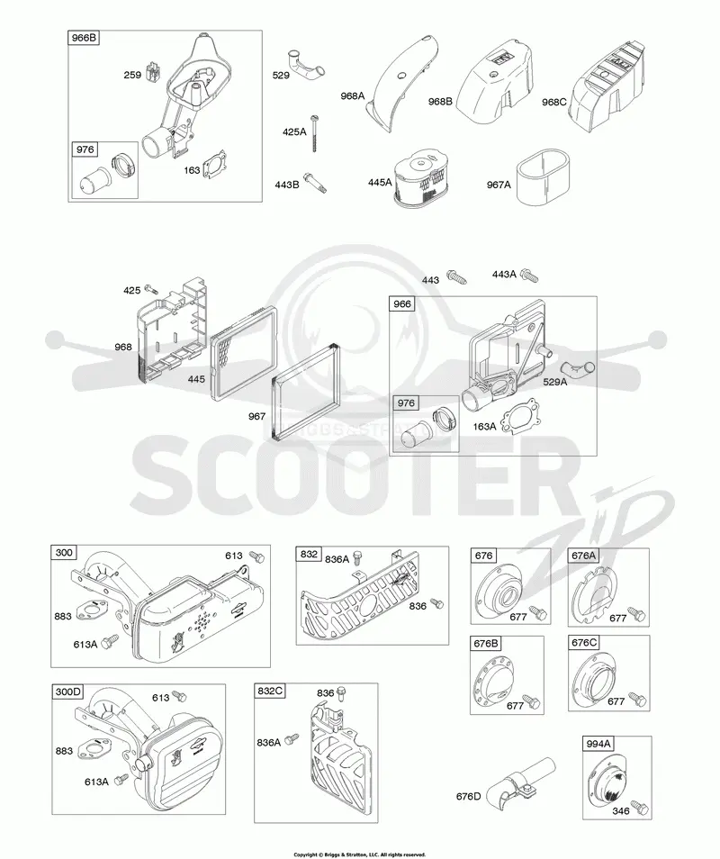 Air Cleaner, Exhaust System