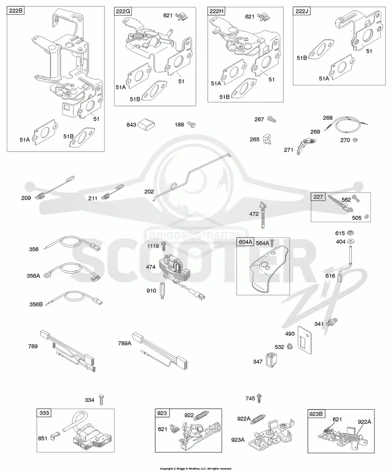 Controls, Governor Spring, Ignition