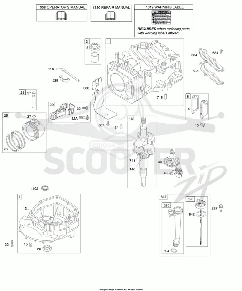 Camshaft, Crankshaft, Cylinder, Engine Sump, Lubrication, Piston Group