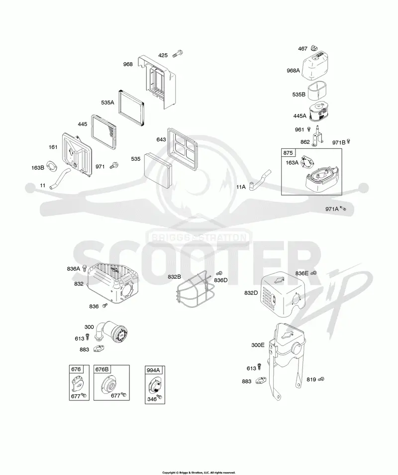 Air Cleaner, Exhaust System