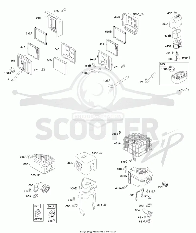 Air Cleaner, Exhaust System